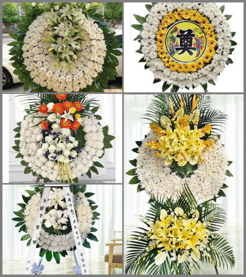 安徽六安市霍山县衡山镇顺河街村花圈速递